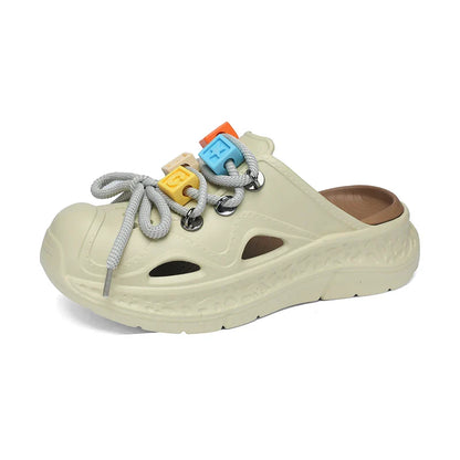 Summer Slippers for Men and Women, Non-Slip Toe-Toe Outdoor Thick-Soled Wear-Resistant Casual Beach Shoes Sandals