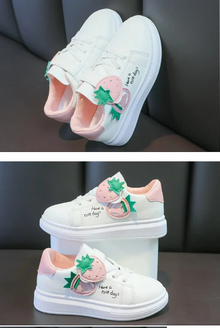 girl shoes spring autumn sports shoes children's soft-soled sneakers student skate shoes casual shoes