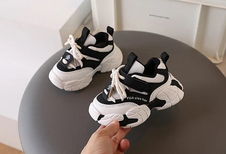 New Boy Fashion Sneaker Spring Mesh Breathable Platform Running Shoes Tennis Shoe High Quality Non Slip Sport Shoes Girls I01125