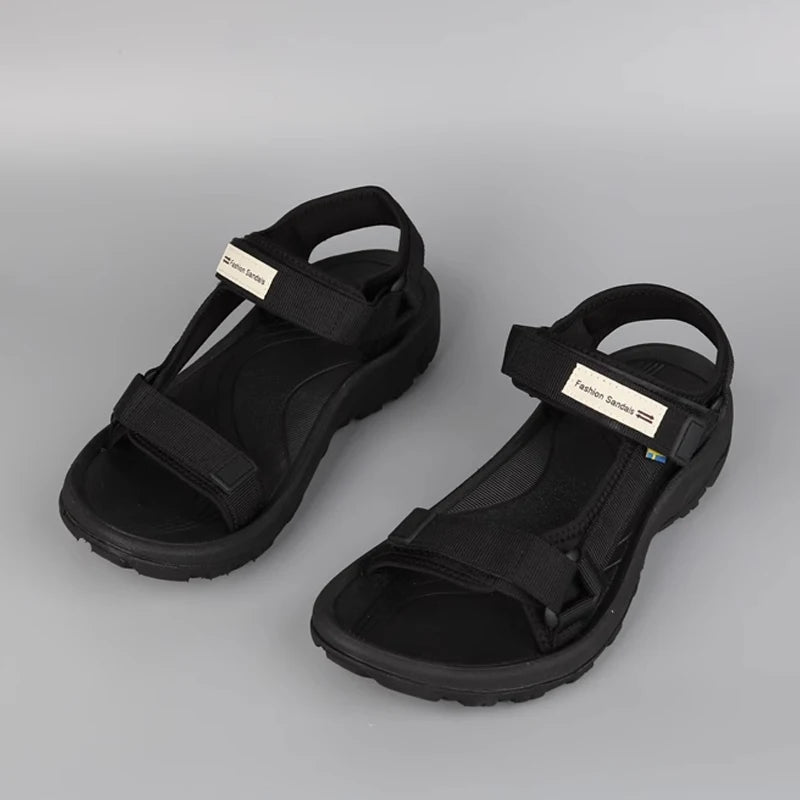 Women's Summer Sports Sandals Breathable Open-Toe Beach Walking Shoes Lightweight Comfortable Flat Sandals for Outdoor Travel