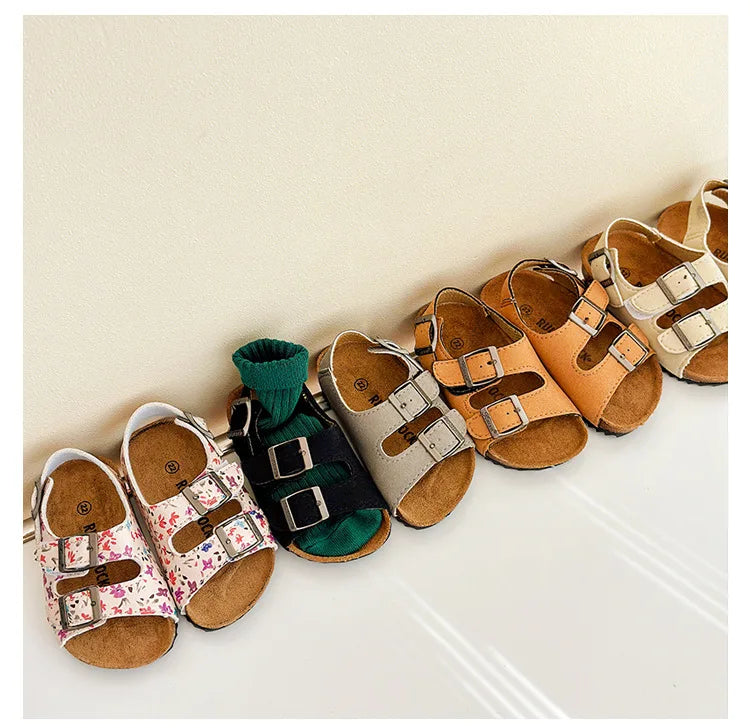 Boys Girls Summer Outdoor Soft Sole Anti Slip Kids Shoes Toddler Casual Open Toe Flat Sandals сандали