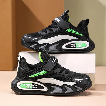 Children's Sneakers for Boys Breathable Mesh Running Sports Shoes Lightweight Students Kids Casual Walking Shoes Non-Slip