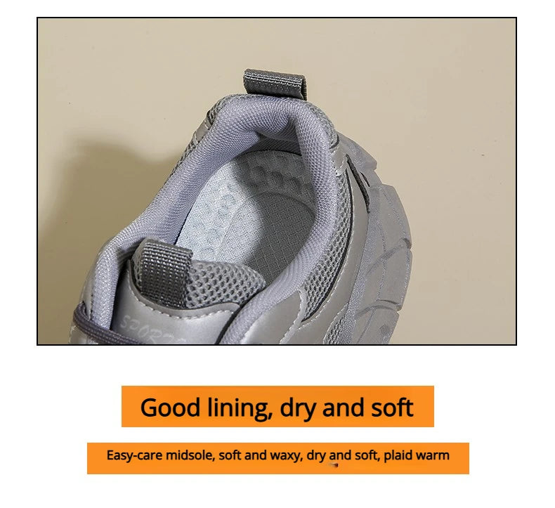 Women Platform Sneakers Lace Up Running Sports Shoes Soft Breathable Tennis Sneakers Casual Outdoor Comfortable Shoes For Female