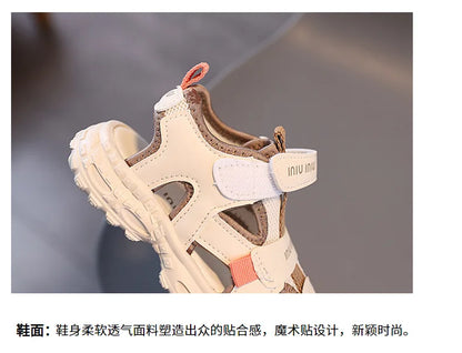 New Kids Sandals Soft Soled Boys Shoe Anti Slip Child Beach Shoes Simple Girl Sports Sandals