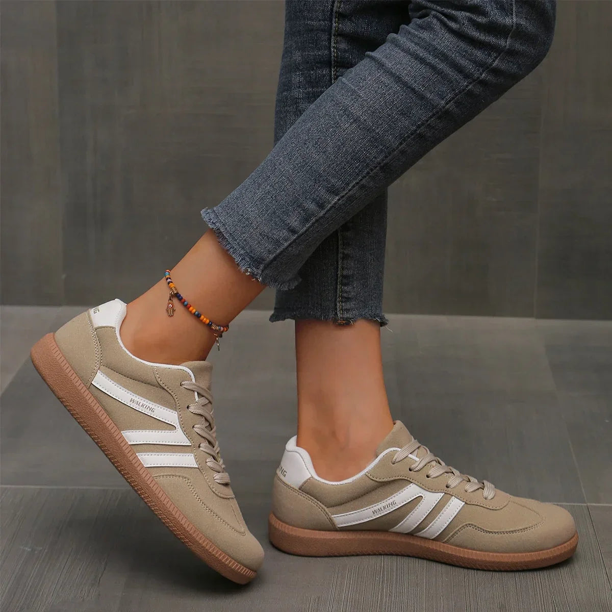 Women Sneakers Spring New Luxury Flat Loafers Comfortable Slip on Soft Female Sneakers Lightweight Outdoor Shoes for Women