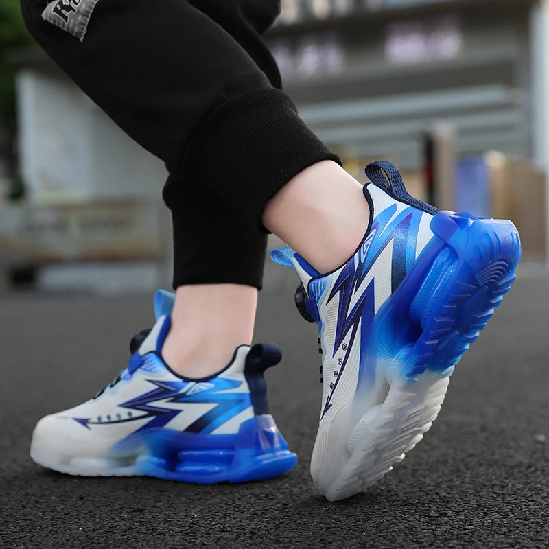 Autumn Origin Boys Sneakers 4-10 Years Anti-slip School Sports Shoes Fashion Trainer Kid's Footwear for Boys