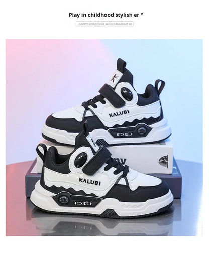 Fashion Children's Sneakers Kids Design White Non-slip Casual Shoes for Boys Girls Hook Breathable Trainers Toddler Outdoor Shoe