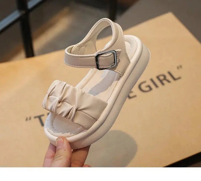 Girls' Elegant Sandals - Versatile & Stylish For Indoor/Outdoor, Beach-Ready Princess Shoes , Breathable & Lightweight