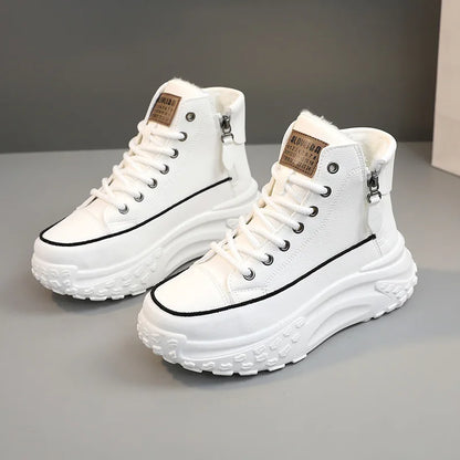 Women's Sneakers Luxury Fashion Womens Boots High-top Platform Casual Shoes New Female Outdoor Running Shoes Winter Women Shoes
