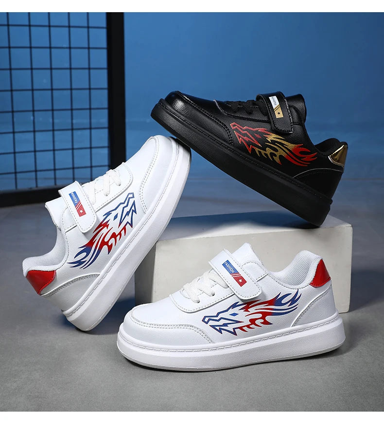 Children's Sports Shoes Boys Casual Running Sneakers Breathable Non-Slip Flat Walking Shoes Fashion Kids Athletic Footwear