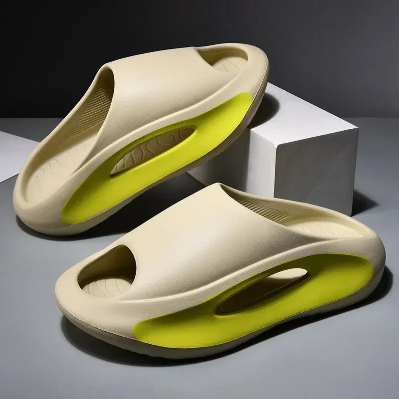 Men's Summer Slippers for Men Shoes Thick Sole Leisure 2024 New Style Suitable for Outdoor Wear Popular in Vietnam Beach Sandals