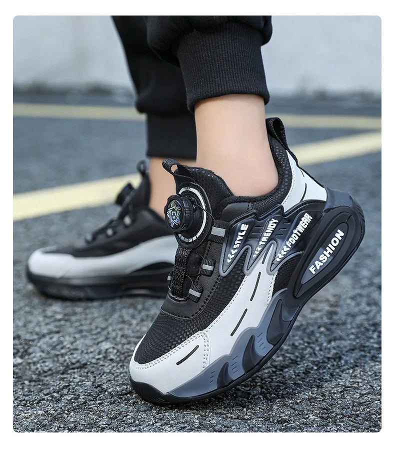 Luxury Boys Sneakers Spring 2026 Autumn Children Shoes Fashion Breathable Non-slip Kids Casual School Tennis Boy Sports Shoes