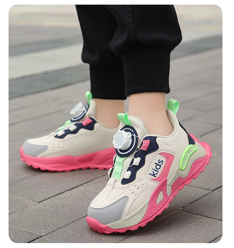Brand Children's High-quality Casual Sports Shoes Girls Non-slip Running Shoes Comfortable School Kids Breathable Sneakers