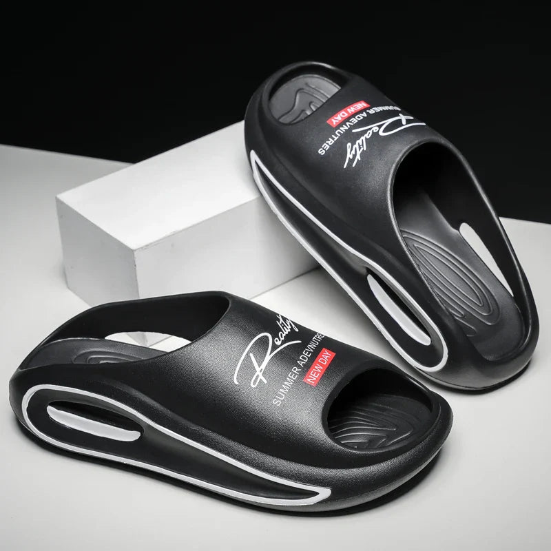 Men's Slippers New Style Casual Soft-Soled Home Sandals Non-Slip Thick-Soled Comfortable Lightweight Beach Shoes