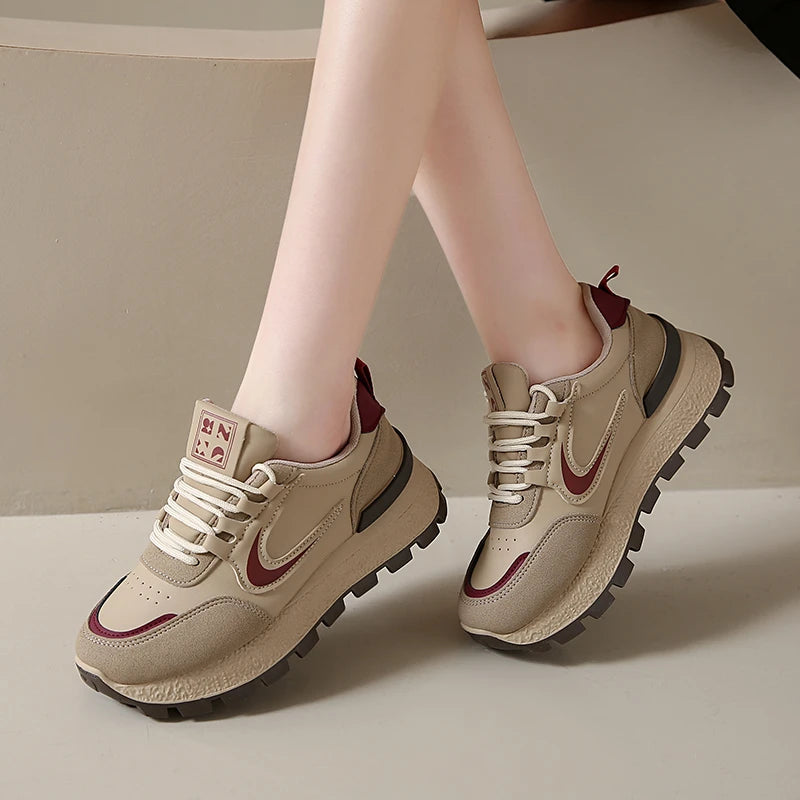 Women Sneakers  New Spring Autumn Brand Luxury Vulcanize Shoes Casual Footwear Zapatillas Mujer Light Flat Breathable Shoes