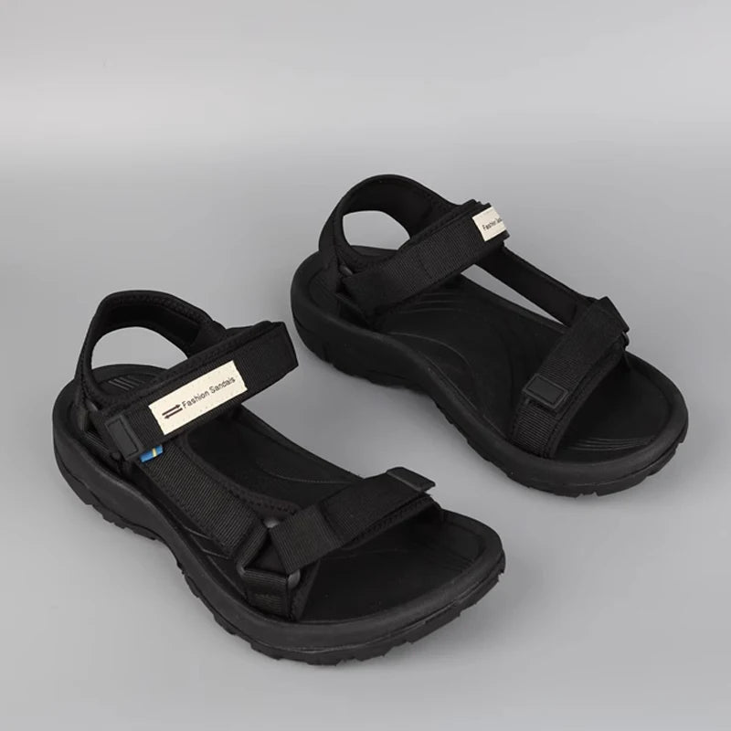 Women's Summer Sports Sandals Breathable Open-Toe Beach Walking Shoes Lightweight Comfortable Flat Sandals for Outdoor Travel