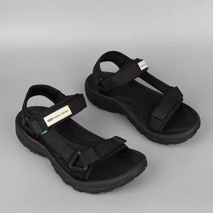 Women's Summer Sports Sandals Breathable Open-Toe Beach Walking Shoes Lightweight Comfortable Flat Sandals for Outdoor Travel