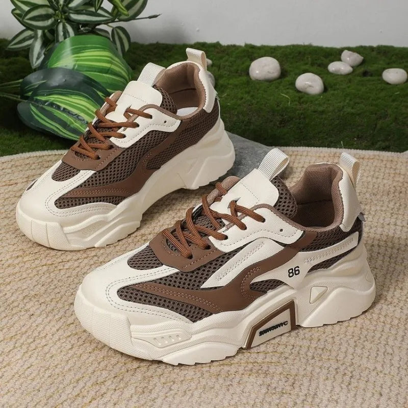 Women's Sneakers 2025 Fashion Breathable Women's Shoes Outdoor Non-slip Designer Shoes for Women Autumn Light Platform Sneakers