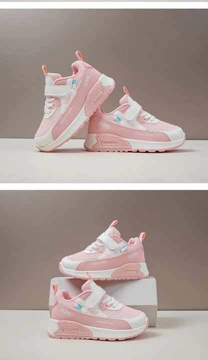 Children's Platform Sneakers Spring Autumn New Girls' Mesh Breathable Flats Lightweight Comfortable Non Slip Boys' Running Shoes