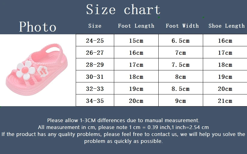 New Summer Aged 2-8 Children Slippers Flower Pattern Lithe Comfort Sandal For Girls Non-slip Seabeach Flip Flops Home Kids Shoes