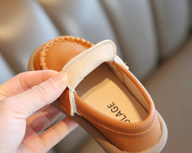 Little Boys Casual Loafers for  Fashion 2025 Spring Autumn Toddlers Kids Leather Shoes Slip-on Shoes Soft Flats New boys shoes