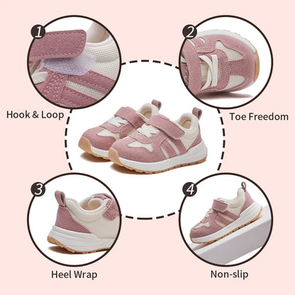 Baby Boys Girls Fashion Casual Sneakers  Breathable Non-slip Comfortable Walking Shoes