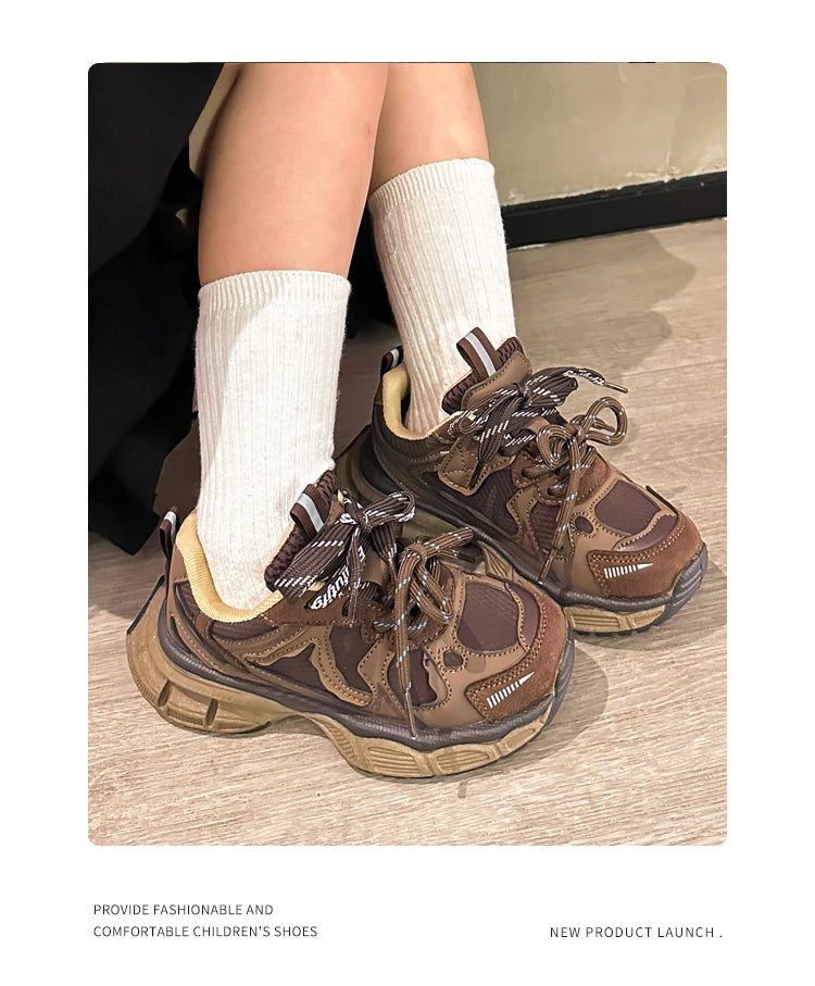 Unisex Kids Active Shoes New Autumn Winter Toddler Platform Sneakers Soft Sole All-day Comfort School Outdoor Sport Shoes