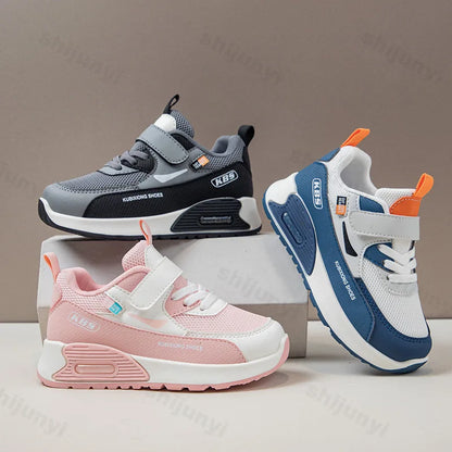 Children's Platform Sneakers Spring Autumn New Girls' Mesh Breathable Flats Lightweight Comfortable Non Slip Boys' Running Shoes