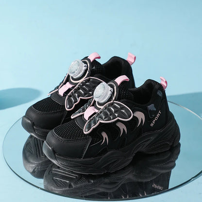 Girl's Sneakers School Running Versatile Kids Basketball Shoes Breathable Children's Sports Shoes Fashion Simple Causal Sneakers