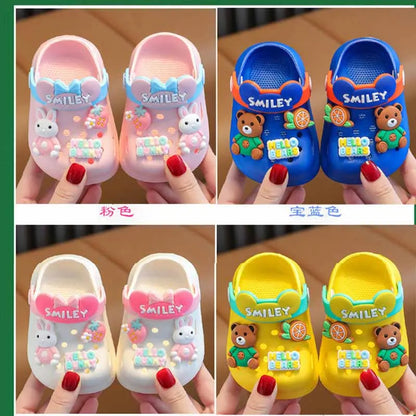 Cartoon Beach Children's Sandals Boys and Girls Summer Non Slip Soft Soled Indoor Shoes Kids Household Sandals Baby Slippers