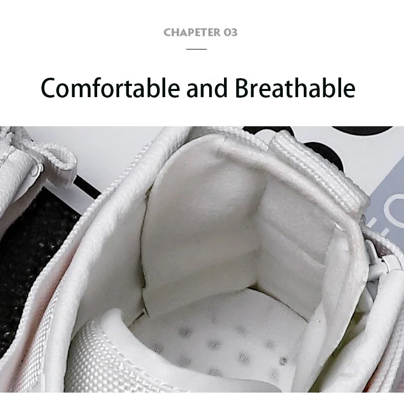 Mens Casual Sneakers High-tops Sneakers Trendy Boys Basketball Sports Tennis Shoes Outdoor Off-road Shoes Couple Sneakers