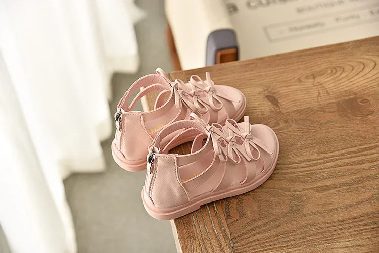 New Summer Kids Sandals for Girl Outdoor Beach Shoes Girls Gladiator Sandals Small Cute Bowknot Baby Toddler Girl Sandals 21-36