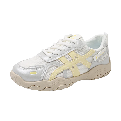 Women's Shoes Casual Platform Shoes Women Round Toe Lace-Up Tennis Vulcanized Sneakers New Style Korean Couple Elderly Shoes