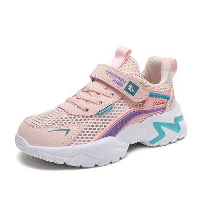 Fashion Non-Slip Casual Flat Running Shoes Breathable Lightweight Outdoor Tennis Shoes for Kids