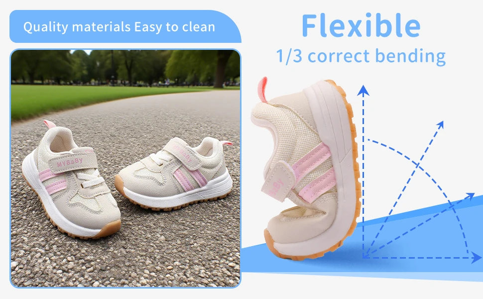 Baby Boys Girls Fashion Casual Sneakers  Breathable Non-slip Comfortable Walking Shoes