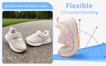 Baby Boys Girls Fashion Casual Sneakers  Breathable Non-slip Comfortable Walking Shoes