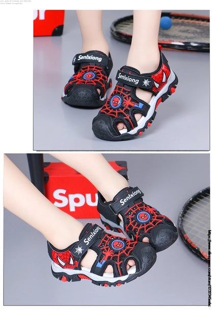 Superhero Summer Boys Sandals Kids Aqua Sport Sandals Soft Non-slip Toddler Infant Shoes Children Outdoor Beach Water Shoes