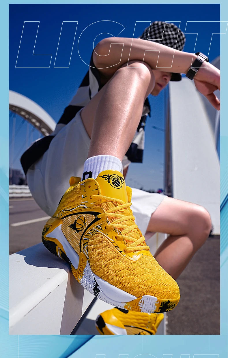 New Men's Basketball Shoes Cushion Anti Slip Sports Shoes Fitness Training Shoes Male Basketball Boots Tenis Sneakers Size 39-48