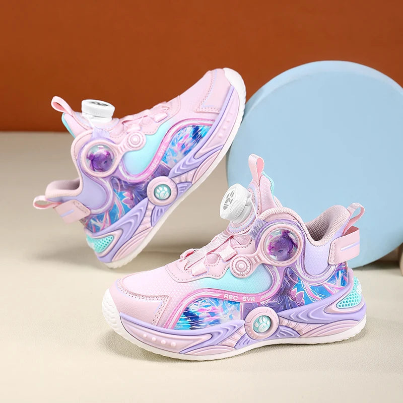 Childrens Basketball Shoes Fashion Girls Training Non Slip Sole Cushioned Sneakers Snug Soft Running Shoes for Kid