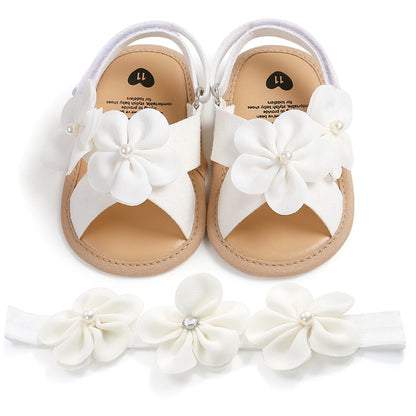 Baby Girls Sandals Summer Shoes Outdoor First Walker Toddler Girls Shoes for Summer