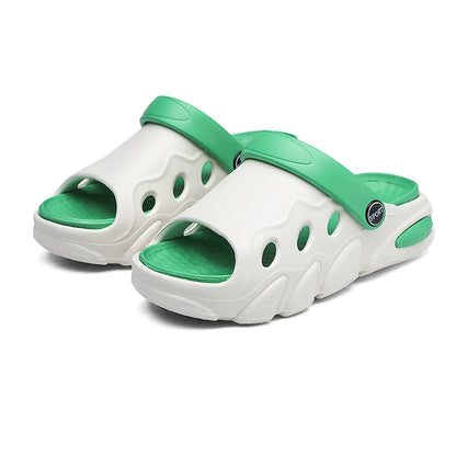 Soft-soled slippers Boys 2025 summer new two-wear children's flip-flops sandals girls breathable non-slip beach shoes