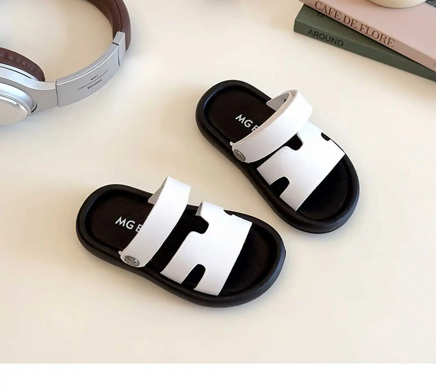 Summer New Children Sandals for Girls Boys Fashion Korean Style Soft Non-slip Versatile Chic Open-toe Casual Beach Shoes