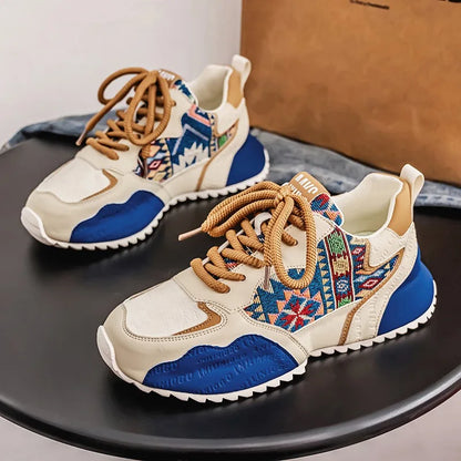 New Men's Sneakers Fashion Skateboard Shoes Outdoor Casual Running Shoes for Men Lace-up Platform Tenis Shoes Zapatillas Hombre
