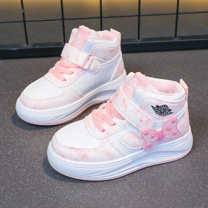 Children's SneakersGirls Casual Shoes Student Shoes Anti-slip Teen Sport Pink Blue Shoes Size 26-37