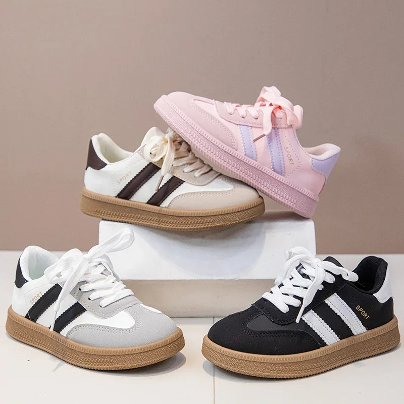 Kids Sneakers for Girls Spring Autumn New Boys Sneakers Fashion Patchwork Versatile Children Causal Tennis Shoes Hook Loop