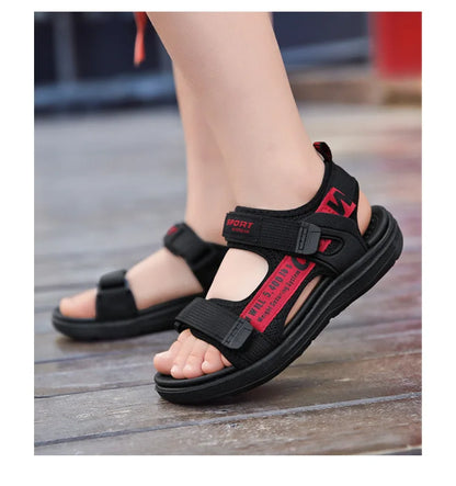 Summer Kids Sandals Breathable Boys Sandals Soft Comfortable Children's Shoes Outdoor Beach Girls Lightweight Slippers