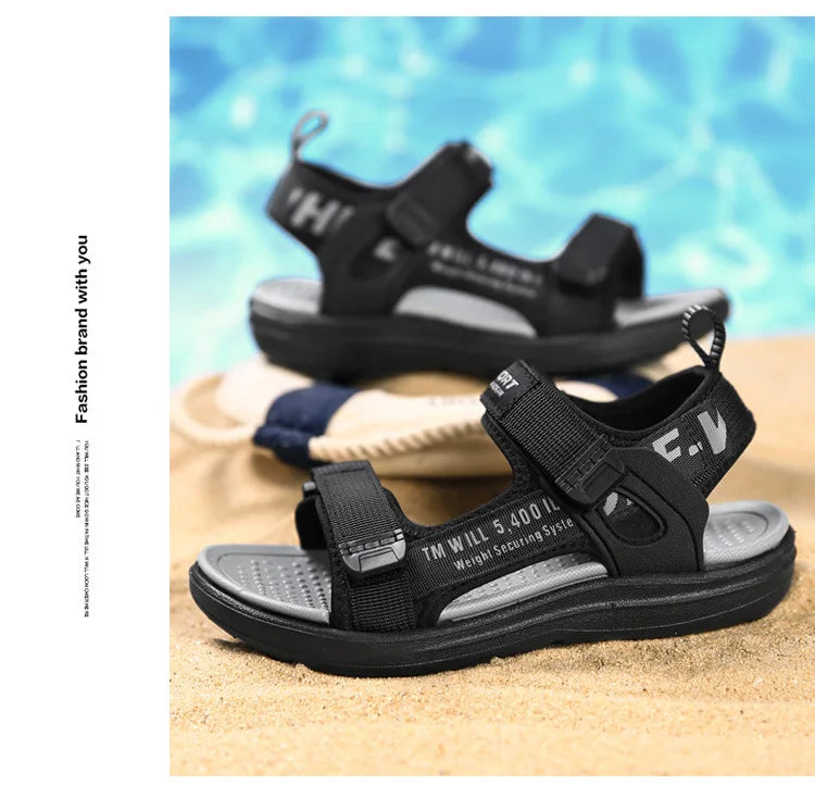 Summer Kids Sandals Breathable Boys Sandals Soft Comfortable Children's Shoes Outdoor Beach Girls Lightweight Slippers