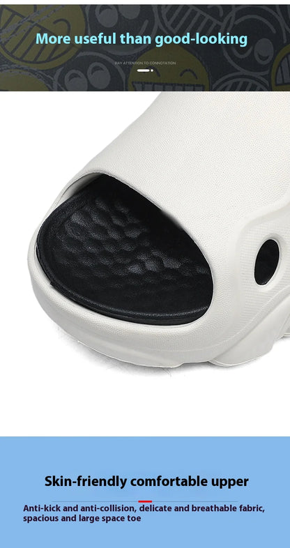 Soft-soled slippers Boys 2025 summer new two-wear children's flip-flops sandals girls breathable non-slip beach shoes