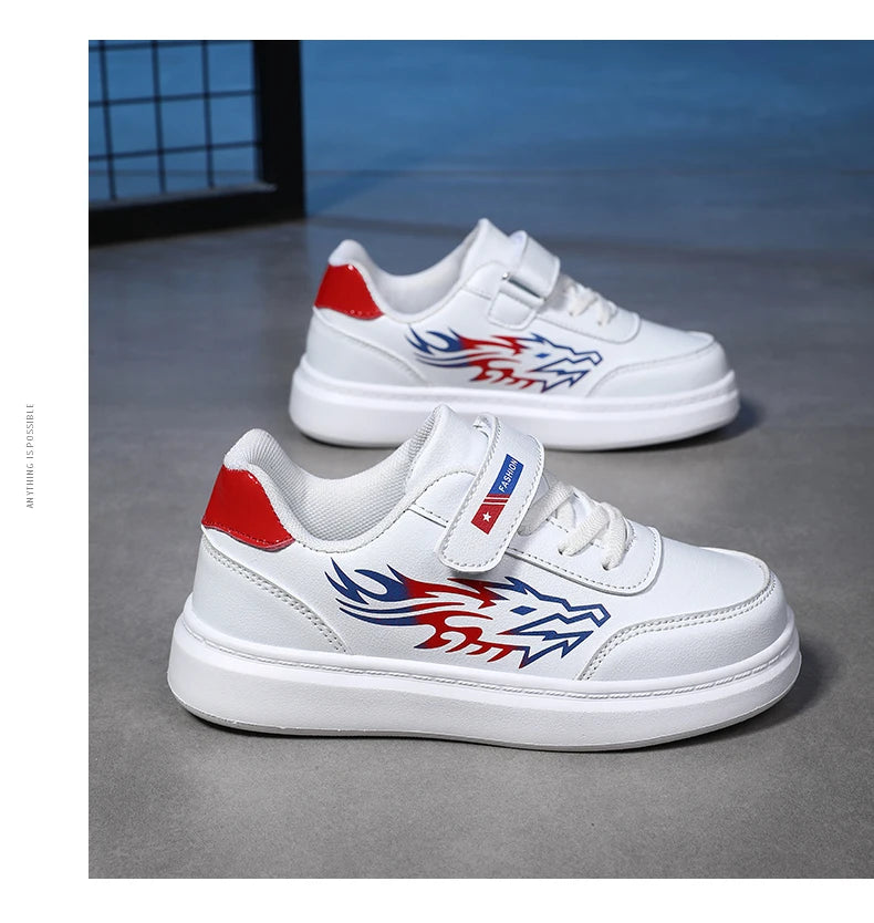 Children's Sports Shoes Boys Casual Running Sneakers Breathable Non-Slip Flat Walking Shoes Fashion Kids Athletic Footwear