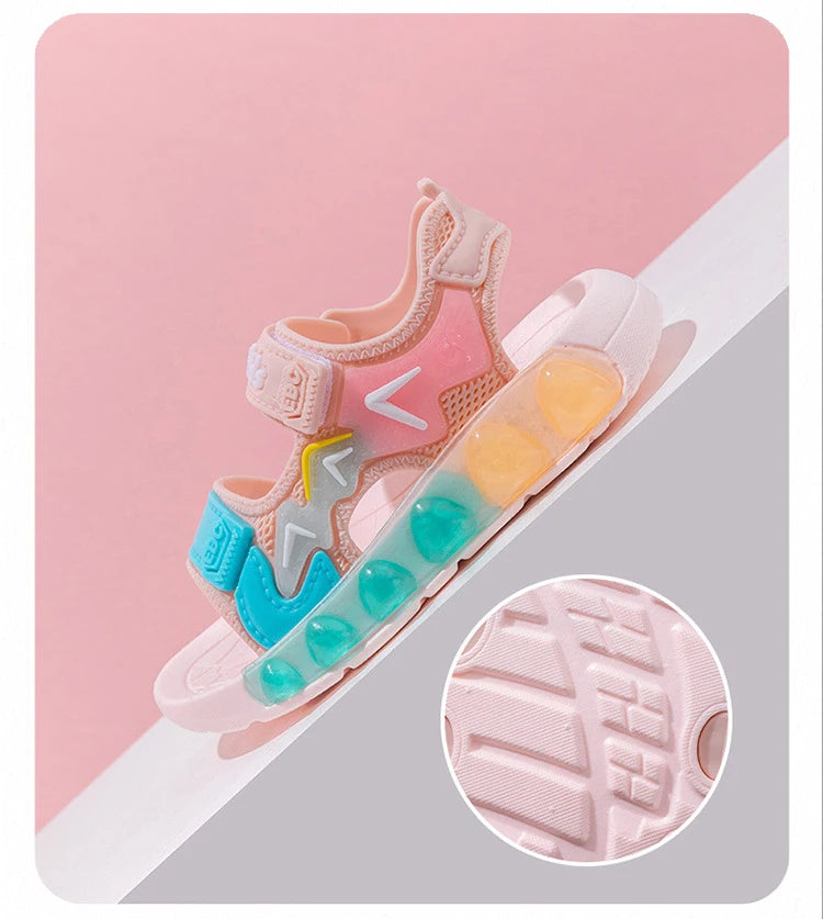 New Summer Children's Soft Soled Sandals Anti Slip Breathable For Boys And Girls Water Wading Baby Beach Sandals